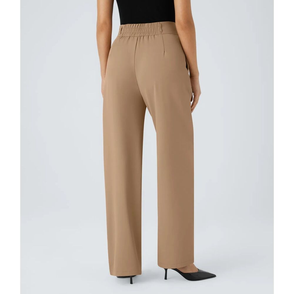 Halara High Waisted Zipper Pocket Straight Leg Work Pants-**XSP** Cartouche